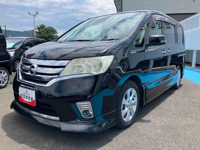 セレナハイウェイスター　Ｖエアロセレクション２ＷＤ　ＣＶＴ　２０００ｃｃ　ナビ　バックカメラ　横滑り防止機能　両側電動スライドドア　３列シート　アイドリングストップ　フォグランプ　プッシュボタンスタート　オートライト（福島県）の中古車