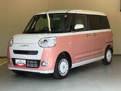 ムーヴキャンバス 中古車 ストライプスＧナビ　バックモニター　ドライブレコーダー　両側パワースライドドア　キーフリー　電動パーキングブレーキ　置きラクボックス　ホッとカップホルダー　オートハイビーム　コーナーセンサー　２トーン　Ｔ−Ｆｉｎｅ