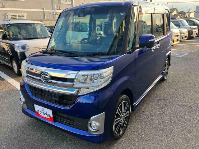 タントカスタムRS トップエディションSAII4WD CVT 660cc 7インチナビ バックモニター 横滑り防止機能 衝突被害軽減ブレーキ 両側電動スライドドア プッシュボタンスタート オートエアコン 運転席・助手席エアバック(福島県)の中古車