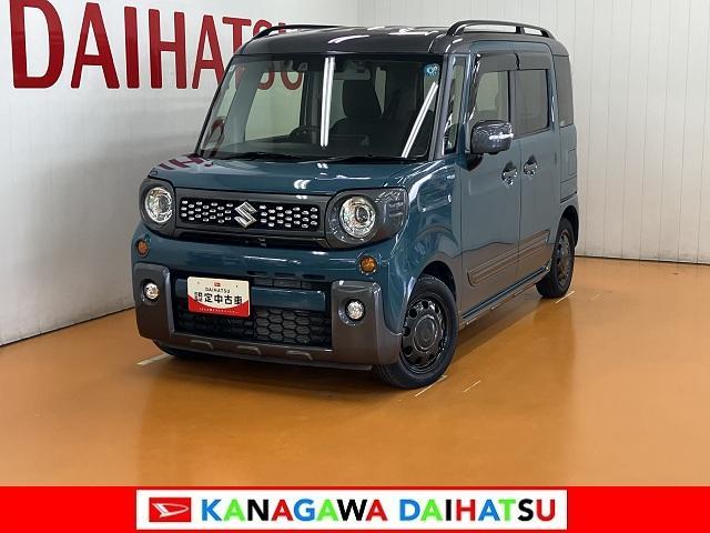 スペーシアギアハイブリッドXZ ターボ ドラレコ Bカメラ ETC ナビ衝突軽減ブレーキシステム ドラレコ Bカメラ ナビ パノラマモニター対応 ACC Pスタート 両側オートスライドドア ETC スリムサーキュレーター コーナーセンサー USB接続端子 キーフリー(神奈川県)の中古車
