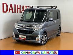 タント 中古車 カスタムＲＳ　スマートセレクションＳＡスマアシ　ルーフキャリア　ミラクルオープンドア　両側オートスライドドア　オートエアコン　Ｐスタート　エコアイドル　横滑り防止機能　誤発進抑制機能　ＥＴＣ　電動格納ミラー　キーフリー