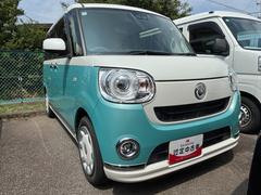 ムーヴキャンバス 中古車 Ｇメイクアップリミテッド　ＳＡＩＩＩ１４インチフルホイールキャップ　ＬＥＤヘッドランプ　キーフリーシステム　両側パワースライドドア　オートエアコン（プッシュ式）　オートライト　置きラクボックス