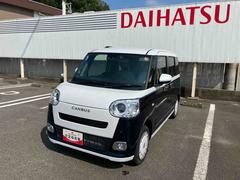 ムーヴキャンバス 中古車 ストライプスＧ２ＷＤ　ＣＶＴ　６６０ｃｃ　衝突被害軽減ブレーキ　横滑り防止機能　電動パーキングブレーキ　両側電動スライドドア　前席シートヒーター　アイドリングストップ　プッシュボタンスタート