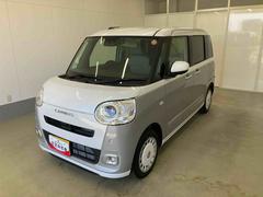 ムーヴキャンバス 中古車 ストライプスＧターボ衝突被害軽減ブレーキ　横滑り防止装置　オートマチックハイビーム　アイドリングストップ　ステアリングスイッチ　オートライト　キーフリーシステム　オートエアコン　両側電動スライドドア　純正ホイールキャップ
