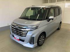 ルーミー 中古車 カスタムＧ衝突被害軽減ブレーキ　横滑り防止装置　オートマチックハイビーム　アイドリングストップ　ステアリングスイッチ　オートライト　キーフリーシステム　オートエアコン　両側電動スライドドア　純正アルミホイール