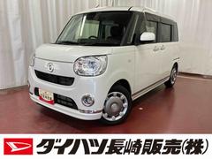 ムーヴキャンバス 中古車 Ｇブラックインテリアリミテッド　ＳＡＩＩＩ下取車　衝突被害軽減システム　ディスプレイオーディオ　パノラマモニター　Ｂｌｕｅｔｏｏｔｈ　ＵＳＢ入力端子　電動格納ミラー　ＬＥＤヘッドライト　スマートキー　プッシュスタート　両側電動スライドドア