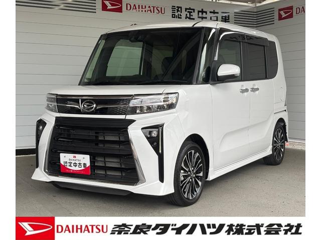 タントカスタムＲＳカーナビゲーション　バックカメラ　両側電動スライドドア　電動格納式ドアミラー　電動パーキングブレーキ　プッシュスタートスイッチ　キーフリーシステム　フロントシートヒーター　アルミホイール（奈良県）の中古車