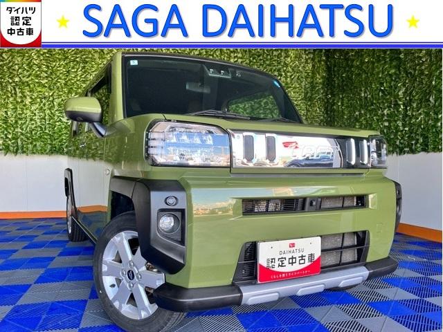 タフトG クロムベンチャーアウトレット車・ドラレコ・パノラマモニター・コーナーセンサー・プッシュボタンスタート・ステアリングスイッチ・オートエアコン・キーフリー・アルミホイール・シートヒーター・パワーウィンドウ(佐賀県)の中古車