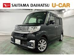 タント 中古車 カスタムＸ　ＳＡＩＩ　走行１３６０６１キロ／ワンセグナビ１年保証距離無制限　走行距離１３６０６１キロ　ワンセグナビ　純正マット　ＬＥＤヘッドランプ　アイドリングストップ　片側電動スライドドア　オート格納式ドアミラー