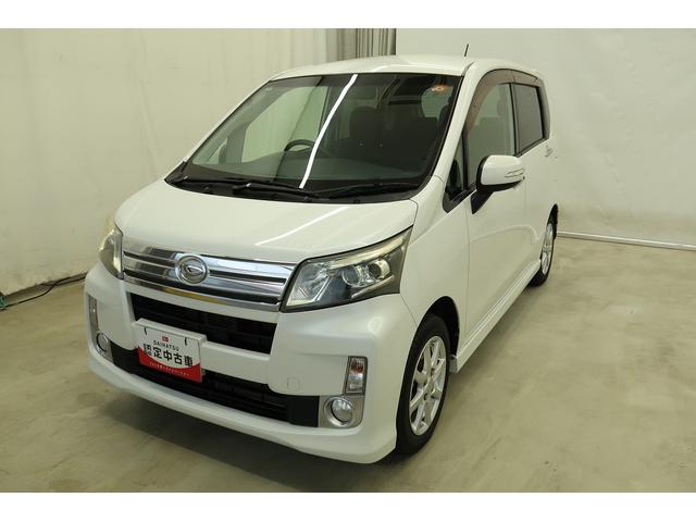 ムーヴカスタム　Ｘ　ＳＡ　／ナビ／バックカメラ／ＨＩＤ／アルミホナビ＆ＴＶ　電格ミラー　Ｂｌｕｅｔｏｏｔｈ対応　運転席助手席エアバック　盗難警報装置　衝突安全ボディ　オートライト　ＥＳＣ　ＡＢＳ　アルミホイール　バックモニター付き　インテリジェントキー（富山県）の中古車