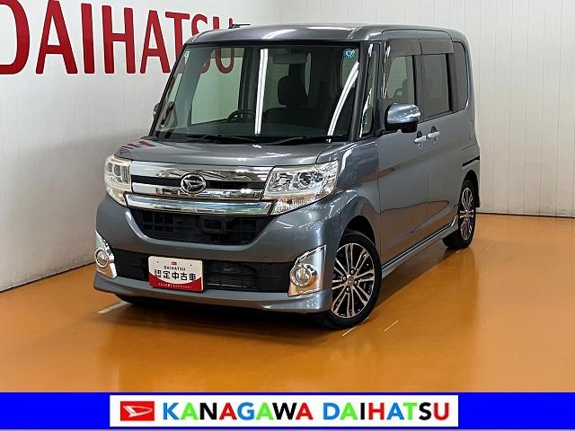 タントカスタムRS SAミラクルオープンドア Bカメラ 後席モニター ステアリングスイッチ Pスタート 両側オートスライドドア 誤発進抑制装置 横滑り防止機能 アイドリングストップ 電動格納ミラー キーフリー(神奈川県)の中古車