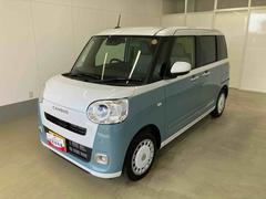 ムーヴキャンバス 中古車 ストライプスＧ衝突被害軽減ブレーキ　横滑り防止装置　オートマチックハイビーム　アイドリングストップ　ステアリングスイッチ　オートライト　キーフリーシステム　オートエアコン　両側電動スライドドア　純正ホイールキャップ