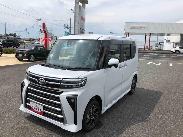タントカスタムＸ　４ＷＤ　走行距離８ｋｍ４ＷＤ　スマートアシスト　プッシュボタンスタート　キーフリーシステム　両側パワースライドドア　フロントフォグランプ　アルミホイール　オートエアコン（山形県）の中古車