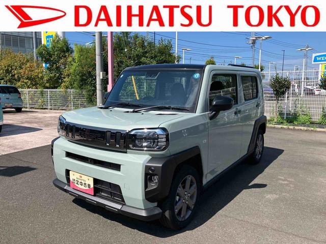 タフトGターボ ダーククロムベンチャー保証 新車保証・まごころ保証 1年間・走行距離無制限付き・走行距離4425km 7インチ純正ナビゲーション・パノラマカメラ・アダプティブクルーズコントロール LEDヘッドライト 15インチアルミホイル(東京都)の中古車