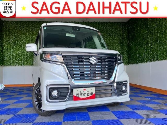 スペーシアカスタムハイブリッドXSターボ両側電動スライドドア・ETC・プッシュボタンスタート・ステアリングスイッチ・オートエアコン・キーフリー・アルミホイール・運転席シートヒーター・パワーウィンドウ(佐賀県)の中古車