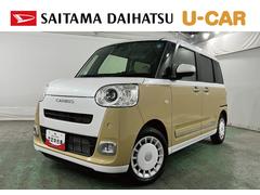 ムーヴキャンバス 中古車 ストライプスＧ　純正７インチナビ／ドラレコ／ＥＴＣ禁煙車　ワンオーナー　純正フルセグナビ　バックカメラ　ドラレコ　ＥＴＣ　クリアランスソナー　オートライト　ＬＥＤヘッドライト　シートヒーター　両側電動スライドドア　オートエアコン