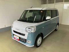 ムーヴキャンバス 中古車 ストライプスＧ衝突被害軽減ブレーキ　横滑り防止装置　オートマチックハイビーム　アイドリングストップ　ステアリングスイッチ　オートライト　キーフリーシステム　オートエアコン　両側電動スライドドア　純正ホイールキャップ