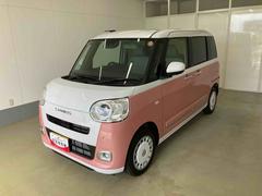 ムーヴキャンバス 中古車 ストライプスＧ衝突被害軽減ブレーキ　横滑り防止装置　オートマチックハイビーム　アイドリングストップ　ステアリングスイッチ　オートライト　キーフリーシステム　オートエアコン　両側電動スライドドア　純正ホイールキャップ