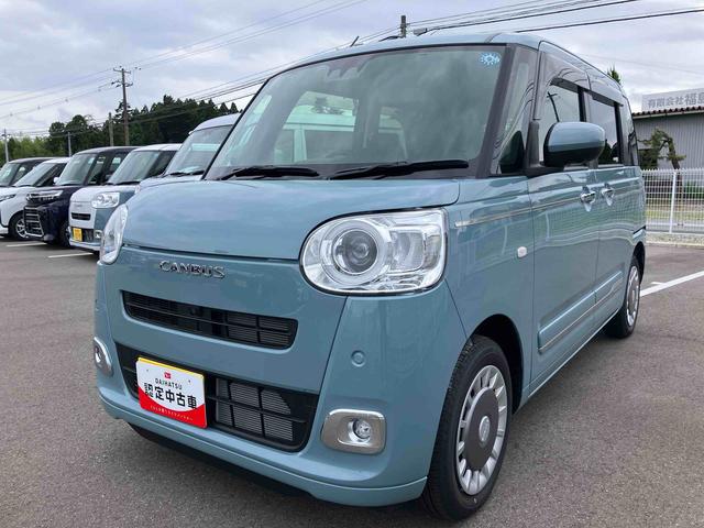 ムーヴキャンバスセオリーＧ２ＷＤ　ＣＶＴ　６６０ｃｃ　７インチナビ　パノラマモニター　両側電動スライドドア　電動パーキングブレーキ　衝突被害軽減ブレーキ　横滑り防止機能　アイドリングストップ　プッシュボタンスタート（福島県）の中古車
