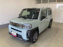 タフト 中古車 Ｇ　ダーククロムベンチャー衝突被害軽減ブレーキ　横滑り防止装置　オートマチックハイビーム　アイドリングストップ　ステアリングスイッチ　オートライト　キーフリーシステム　オートエアコン　パノラマカメラ　純正アルミホイール　ＬＥＤ