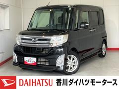 タント 中古車 カスタムＸ　ＳＡ　社外ナビ　バックモニター　ＥＴＣ社外ナビ　バックモニター　純正ＥＴＣ　純正１４インチアルミホイール　左側パワースライドドア　ワンオーナー　スマートキー　ＬＥＤヘッドランプ　オートライト　電動格納ミラー　スマアシＩ