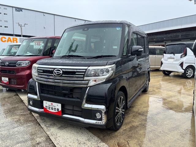 タントカスタムRS トップエディションSAII15インチアルミホイール キーフリーシステム 両側パワースライドドア オートエアコン(プッシュ式) LEDヘッドラン 本革巻ステアリングホイール(静岡県)の中古車