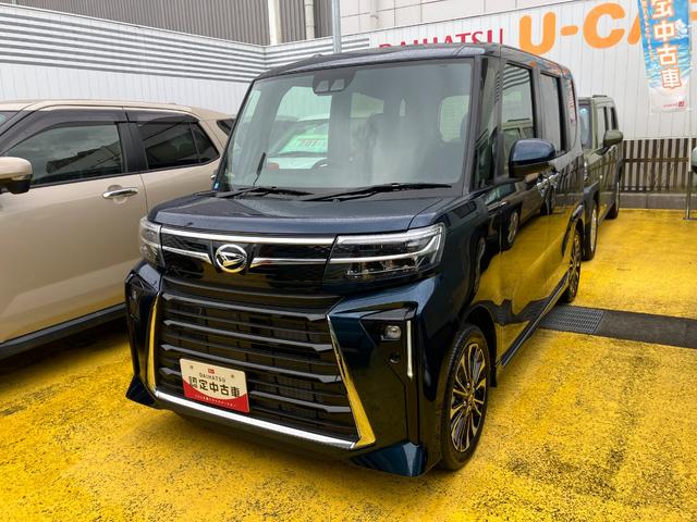 タントカスタムＲＳ１５インチアルミホイール　キーフリーシステム　プッシュボタンスタート　オートエアコン（プッシュ式）　フルＬＥＤヘッドランプ　オート格納式カラードドアミラー　本革巻ステアリングホイール（静岡県）の中古車