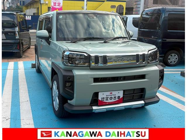 タフトＧターボ　クロムベンチャーサポカーＳワイド適合　スカイフィールトップ　パノラマモニター対応　電動パーキングブレーキ　全車速追従機能付ＡＣＣ　ステアリングスイッチ　シートヒーター　ＵＳＢ接続端子　Ｐスタート　コーナーセンサー（神奈川県）の中古車