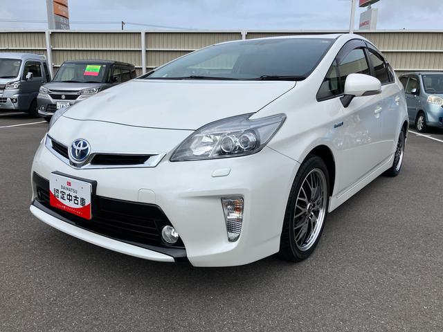 プリウスGツーリングセレクション2WD CVT 1800cc 7インチナビ バックカメラ ETC車載器 オートライト プッシュボタンスタート オートエアコン 電動格納ドアミラー LEDヘッドライト 社外アルミホイール(福島県)の中古車