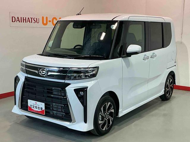 タントカスタムX前後障害物センサー 衝突低減ブレーキ シートヒータ i−stop 電動格納ドアミラー LEDヘッドライト インテリキー レーンキープアシスト ワンオーナー オートマチックハイビーム AW(栃木県)の中古車