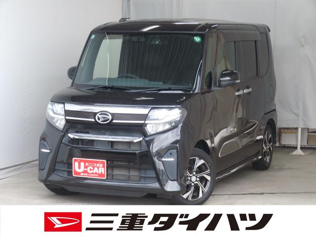 タントカスタムＸ　　７型ナビ　バックカメラ　ＥＴＣ　１年間無料保証両側パワースライドドア　コーナーセンサー　ブルートゥース　衝突低減ブレーキ　地デジ　ｉ−ｓｔｏｐ　前後ドラレコ　電動格納ミラー　キーフリー　ＬＥＤヘッドライト　ＵＳＢ接続　ＤＶＤ再生　オートエアコン（三重県）の中古車