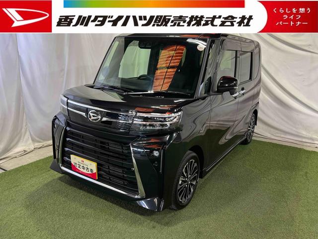 タントカスタムＲＳバックカメラ　キーフリー　ステアリングスイッチ　シートヒーター　両側パワースライドドア　サンシェード　シートテーブル　認定中古車　ＣＶＴ　６６０（香川県）の中古車