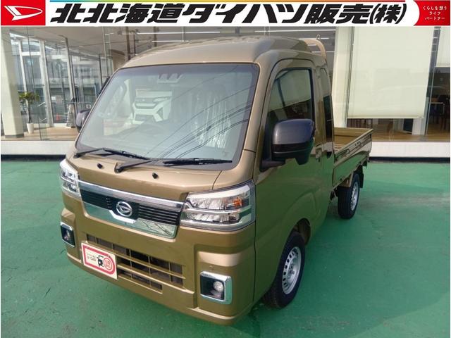 ハイゼットトラックジャンボエクストラパートタイム４ＷＤ　フロアシフトＣＶＴ　エアコン　ＬＥＤヘッドライト　オートライト　キーフリーシステム　プッシュボタンスタート　パワーウィンドウ　アイドリングストップ　ＶＳＣ（横滑り抑制機能）（北海道）の中古車