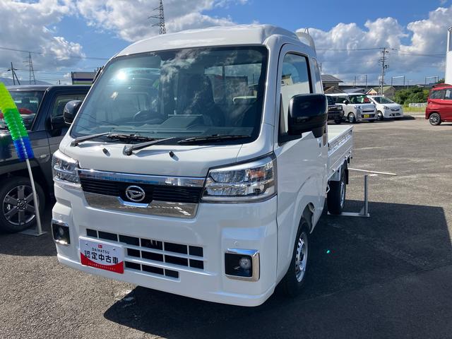 ハイゼットトラックジャンボエクストラ４ＷＤ　ＣＶＴ　６６０ＣＣ　未使用車　荷台作業灯　オーディオ付き　バックカメラ付き　オートライト　衝突被害軽減ブレーキ　　横滑り防止機能　コーナーセンサー　マニュアルエアコン　キーレス（福島県）の中古車