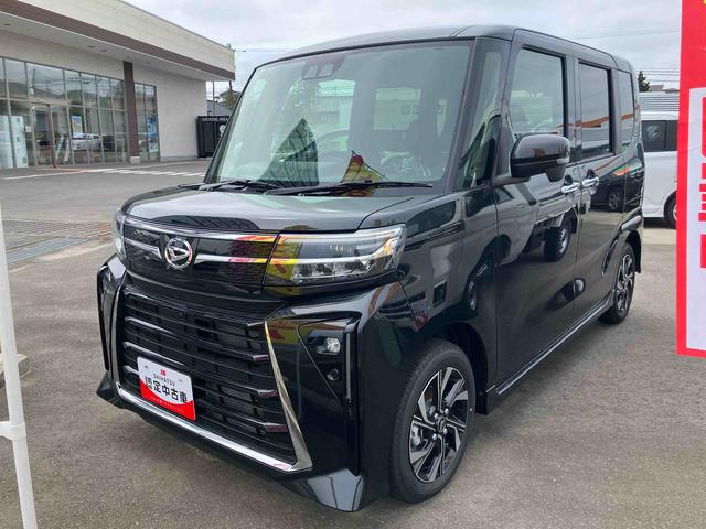 タントカスタムXリミテッド2WD 届出済み未使用車 9インチディスプレイオーディオ 純正アルミホイール パノラマモニター ETC LEDライト 運転席・助手席シートヒーター 両側スライドドア クルーズコントロール(福島県)の中古車