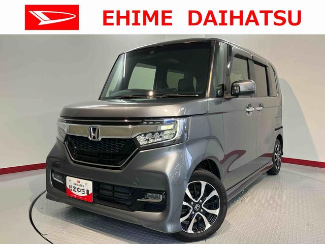 N−BOXカスタムG・Lホンダセンシングプッシュスタート 横滑り防止装置 アダプティブクルーズコントロール アイドリングストップ LEDヘッドライト フロントフォグランプ 片側電動スライドドア 純正CDチューナー USB AUX ETC(愛媛県)の中古車