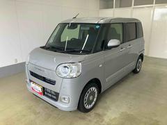 ムーヴキャンバス 中古車 セオリーＧ衝突被害軽減ブレーキ　横滑り防止装置　オートマチックハイビーム　アイドリングストップ　ステアリングスイッチ　オートライト　キーフリーシステム　オートエアコン　両側電動スライドドア　純正ホイールキャップ