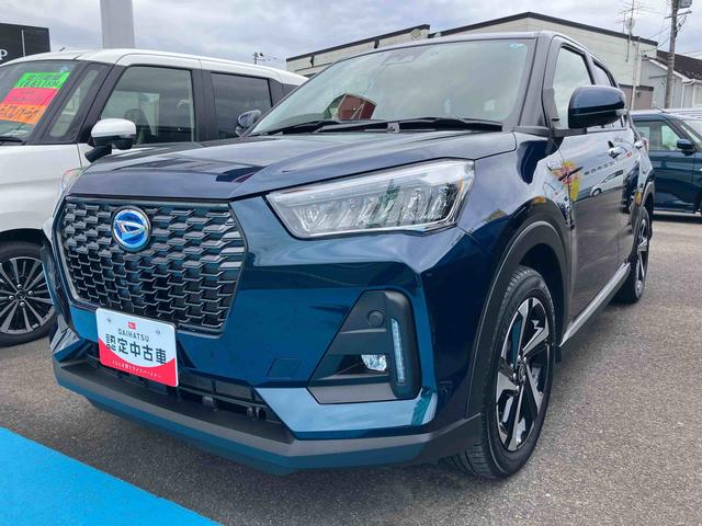 ロッキープレミアムG HEV純正アルミホイール 純正9インチディスプレイオーディオ パノラマモニター ETC装着 ドライブレコーダー装着 オートライト クルーズコントロール 運転席・助手席シートヒーター 電動パーキングブレーキ(福島県)の中古車