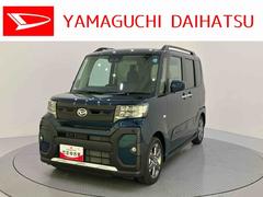 タント 中古車 ファンクロスターボ両側オートスライドドア　車線逸脱警告　電動格納ミラー　アイドリングストップ機能　シ−トヒ−タ−　キーレスエントリー　ＬＥＤランプ　スマートキー　ターボ車　アルミホイール　エアバック　ＡＢＳ　リヤカメラ