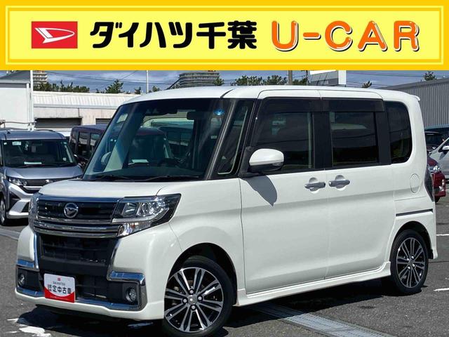 タントカスタムＲＳ　トップエディションＳＡIIIターボ　８型ナビ／ＴＶ／ＤＶＤ／ＢＴ／ＵＳＢ　バックカメラ　運転席シートヒーター　トップシェイドガラス　ＬＥＤヘッドライト　衝突軽減装置　両側電動スライドドア　革巻ハンドル　キーフリー　イモビライザー（千葉県）の中古車