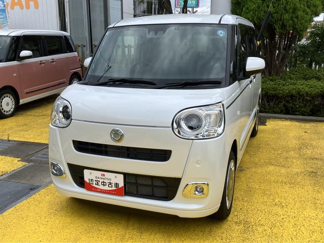 ムーヴキャンバスセオリーＧ１４インチフルホイールキャップ　ＬＥＤヘッドランプ　ＬＥＤフォグランプ　ホっとカップホルダー　両側パワースライドドア　キーフリーシステム　プッシュボタンスタート　ＵＶカットガラス（静岡県）の中古車