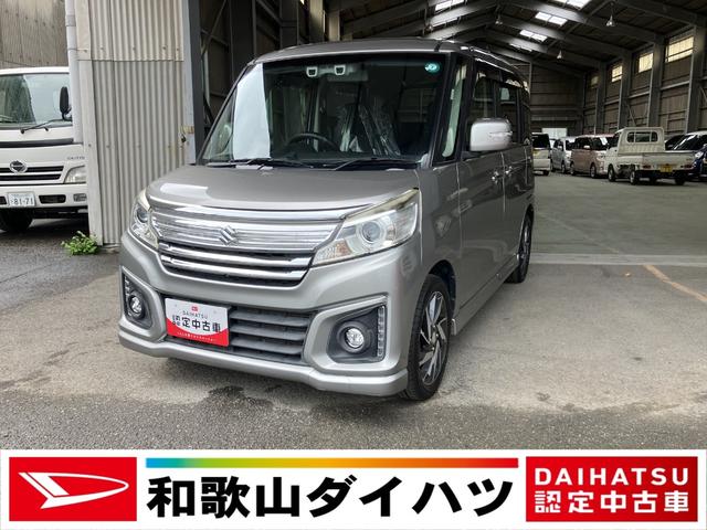スペーシアカスタムＸＳターボ軽自動車　衝突安全ボディ　衝突被害軽減ブレーキ付き　プッシュスタートボタン　オートエアコン　ＥＴＣ車載器　両側電動スライドドア　７インチナビ　アラウンドビューモニター　シートヒーター（和歌山県）の中古車