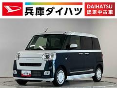 ムーヴキャンバス 中古車 ストライプスＧターボ　クルコン　コーナーセンサー　両側電動１年保証　ホットカップホルダー　アダプティブクルーズコントロール　両側電動スライドドア　前後コーナーセンサー　前席シートヒーター　オートハイビーム　ＬＥＤヘッドライト　スマートキー　ＵＳＢチャージャー