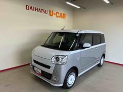 ムーヴキャンバス 中古車 ストライプスＧ４ＷＤ　スマアシ（衝突安全防止機能）　両側パワースライドドア　オートエアコン／ライト／電動格納式ドアミラー　ＬＥＤヘッド／フォグランプ　バックカメラ　キーフリー　チルトステアリング　シートリフター
