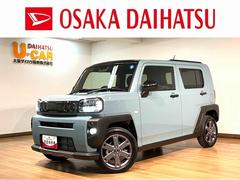 タフト 中古車 Ｇターボ　ダーククロムベンチャー　２５年モデル純正ナビターボ車／令和８年式／走行２１キロ／新車保証継承／純正ナビ（２５年モデル）／電動パーキングブレーキ／ホールド機能／１５インチアルミホイール／ダークメッキ／バックカメラ／ＬＥＤヘッドライト