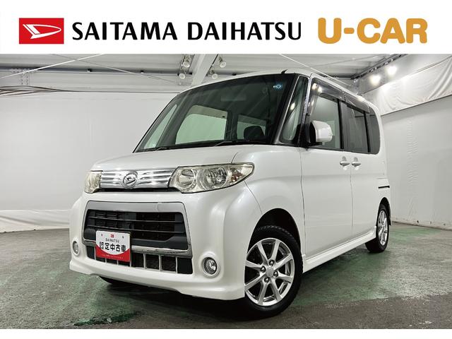 タントカスタムX 走行75077キロ/タイヤ4本交換/片側電動一年保証・走行距離無制限 助手席エアバック 純正カーペットマット HIDヘッドライト ベンチシート 片側電動スライドドア(埼玉県)の中古車