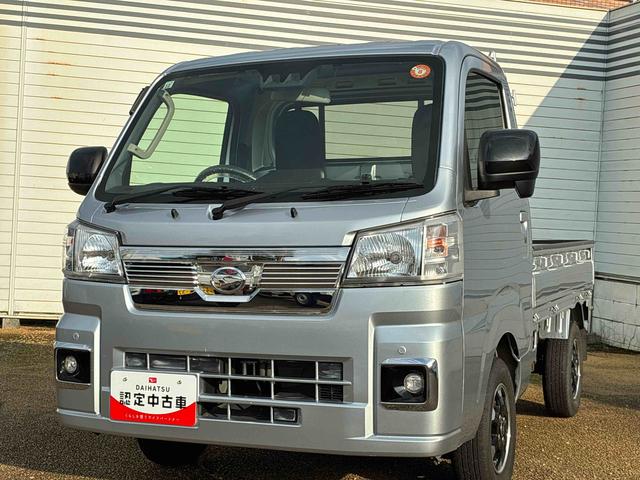ハイゼットトラックＥＸＴ５ＭＴ車　ハイロー切替式４ＷＤ　デフロック　プッシュスタートスイッチ　電子カードキー　カーナビ　衝突回避支援ブレーキ　ＡＢＳ　アルミホイール（鹿児島県）の中古車