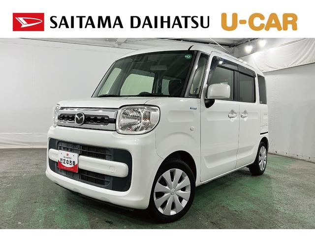 フレアワゴンハイブリッドＸＳ　雹害／車検整備付／走行９７３５０キロ１年保証距離無制限　走行距離９７３５０キロ　純正マット　助手席エアバッグ　オートライト　ＬＥＤヘッドランプ　アイドリングストップ　シートヒーター　両側電動スライドドア（埼玉県）の中古車