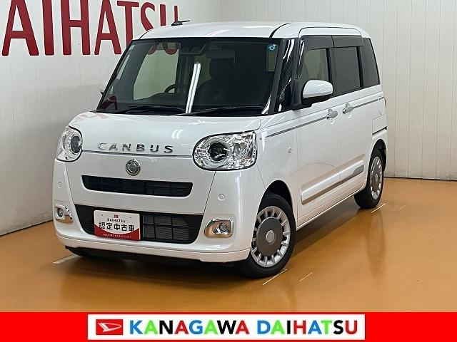 ムーヴキャンバスセオリーGUSB接続端子 電動パーキングブレーキ シートヒーター 両側オートスライドドア Pスタート 全車速追従機能付ACC ホッとカップホルダ 置きラクボックス キーフリー(神奈川県)の中古車