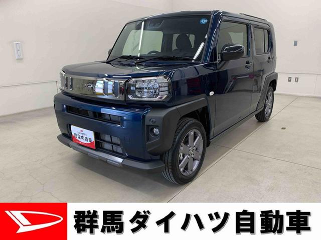 タフトG ダーククロムベンチャー 2WD 走行2368キロLEDヘッドライト オートエアコン 電動パーキングブレーキ オートライト キーフリー プッシュボタンスタート スマートアシスト シートヒーター アイドリングストップ バックカメラ(群馬県)の中古車